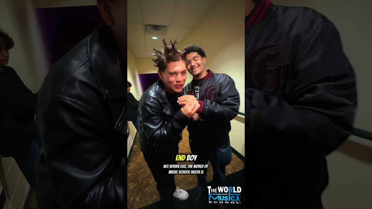 Backstage before the battle